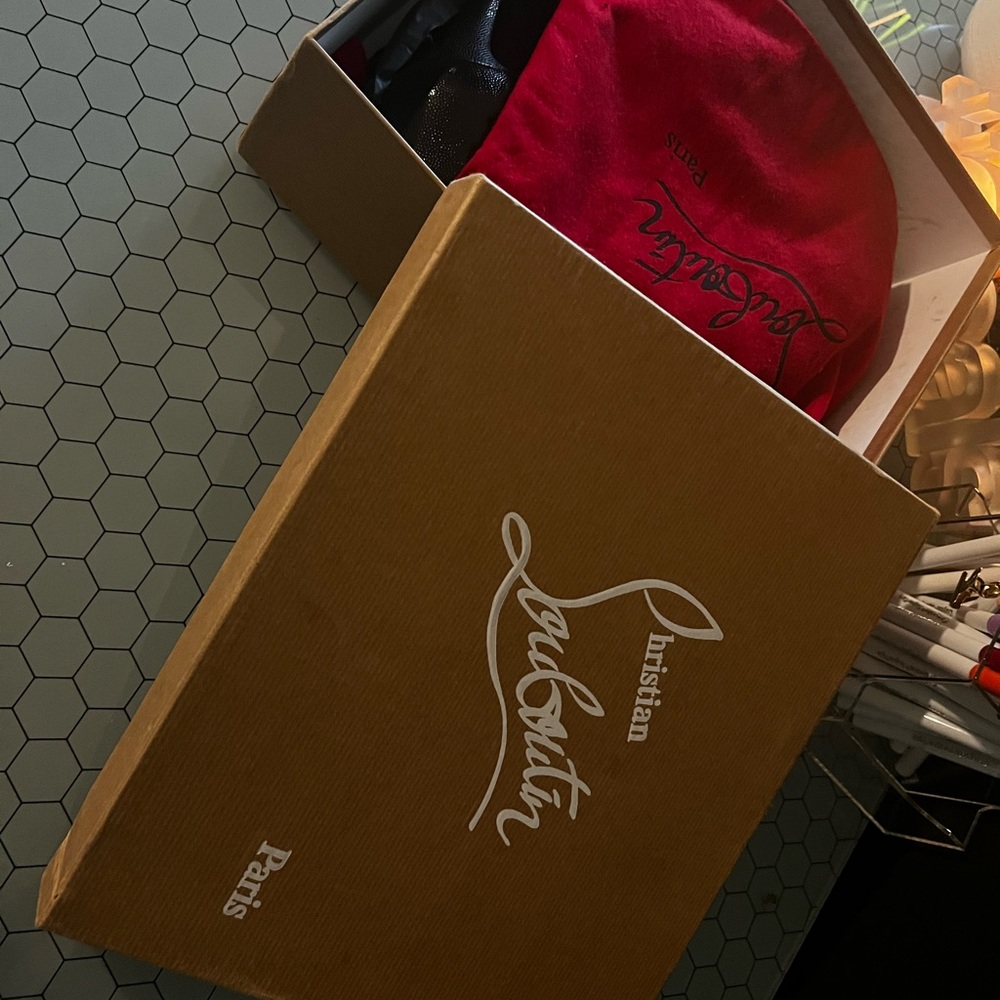 Christian Louboutin N299 150 Suede Royal/Calf - Picture 4 of 9